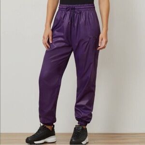 Women's Fila Remi Purple Athletic Wind Pants Joggers Dance Pants Size Small